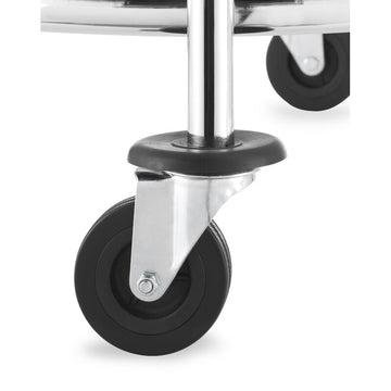 Cansta Chrome Round Laundry Hamper